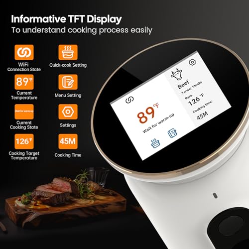 2.4G WiFi Sous Vide Cooker ISV (White)