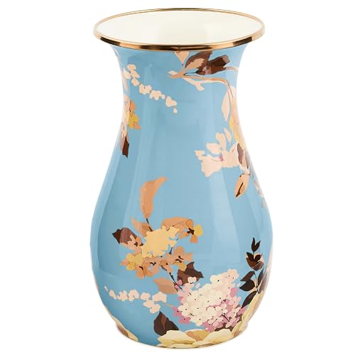 Tall Enamel Vase