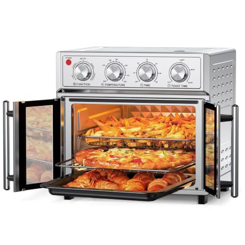 PlumChef 27.5 Quart Extra Large 6 Slices Air Fryer Convection Toaster Oven
