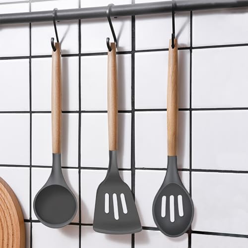 Kitchen Cooking Utensils Set (Standard 6-Piece Set / Gray)