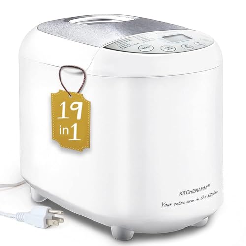 19-IN-1 Automatic Bread Machine With Recipes - 2LB Bread Making Machine