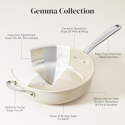 Ceramic Saute Pan with Lid
