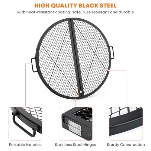 X Marks Fire Pit Cooking Grate