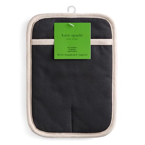 Spade Flower Soft Silicone Pot Holder 2 (Black/Ivory)