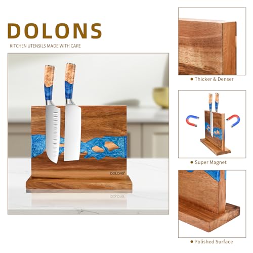 Magnetic Knife Block (Brown+Blue)