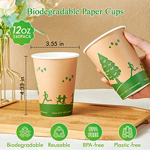 Compostable Paper Cups with PLA Lined