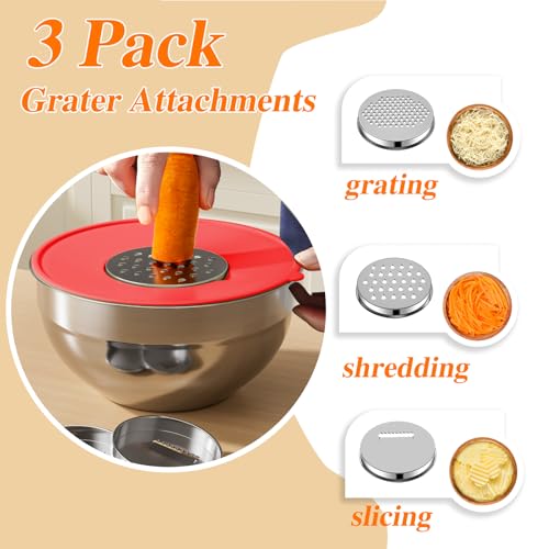 Mixing Bowls with Lids Set (Multicolor)