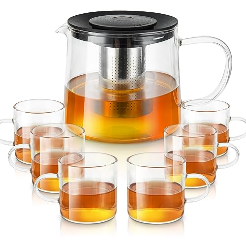Glass Teapot with Removable Stainless Steel Infuser Tea pot