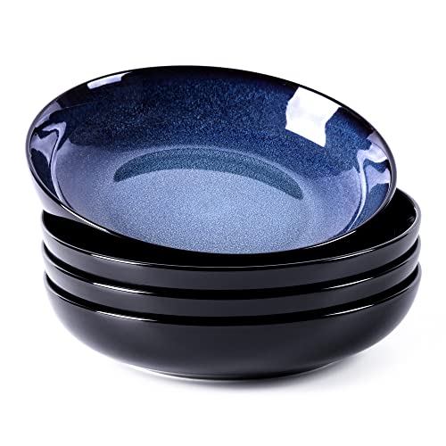 9.0" Ceramic Pasta Bowls Set of 4