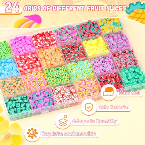 24 Grid Polymer Clay Cute Slime Add Ins for Nail Art Decoration