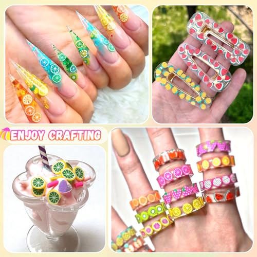 24 Grid Polymer Clay Cute Slime Add Ins for Nail Art Decoration