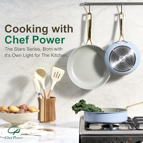 Ceramic Frying Pan (Light Blue)