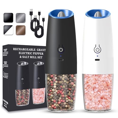 Rechargeable Electric Salt And Pepper Grinder Set