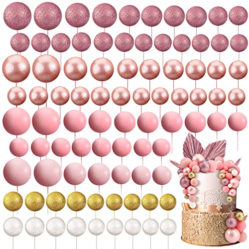 108 Pcs Ball Cake Toppers