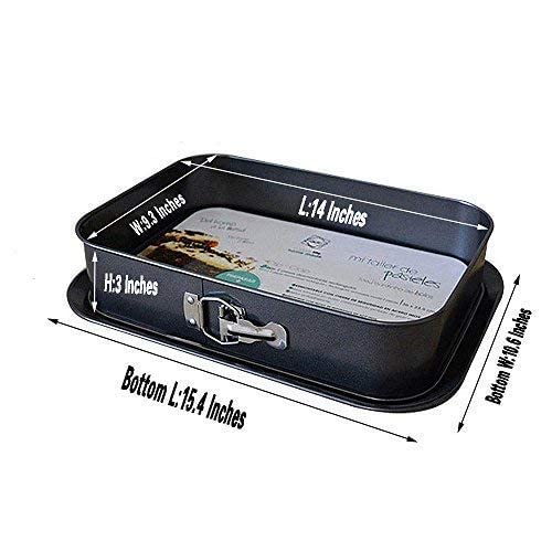 Springform Pan Cheesecake Pan Leakproof Cake Pan Bakeware Rectangle Nonstick Removable Bottom