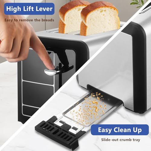 Touch Screen Toaster with bagel function