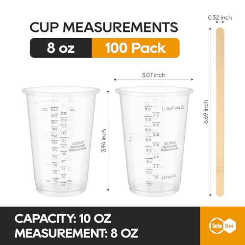 8OZ Clear Plastic Cups