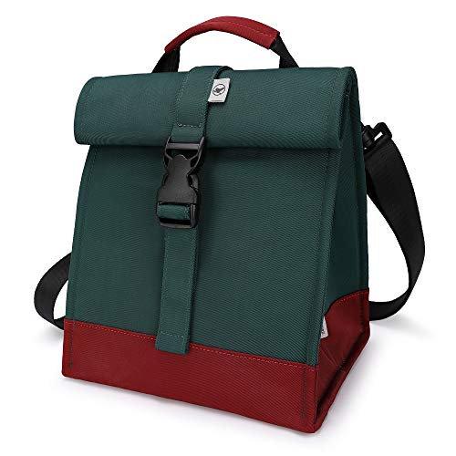 Insulated Lunch Bag Rolltop Lunch Box Tote Bag for Women