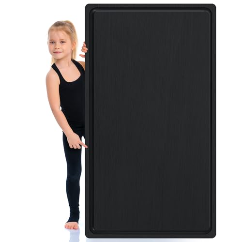 32 x 18 Large Acacia Wood Cutting Boards for Kitchen Wooden Cutting Board with Juice Groove Extra Large Serving Platter Carving Tray for Meat Cheese (Black / 32" x 18" x 0.9" / Rectangle)