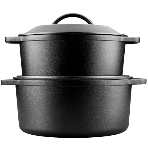 Pre Seasoned Cast Iron Dutch Oven with Lid (3 QT)