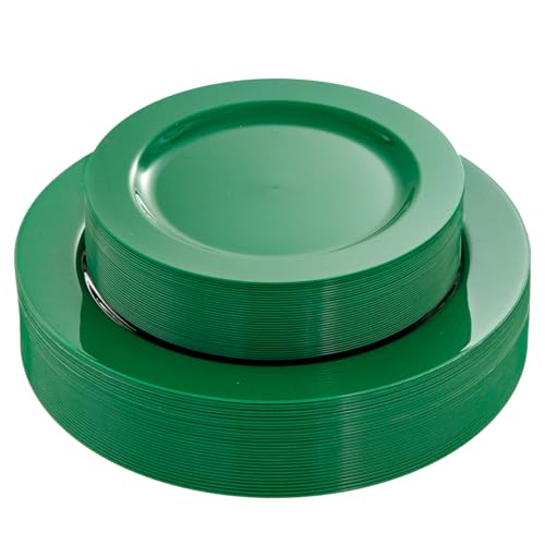 60PCS Plastic Plates set