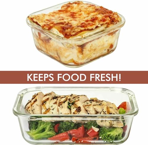 24 Pc Airtight Glass Food Storage Containers (Pink)
