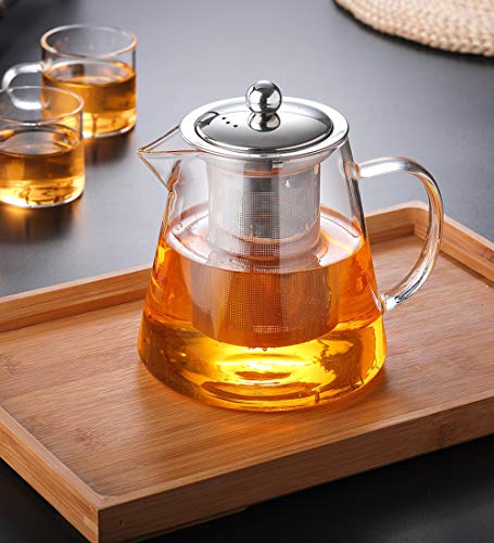 Glass Teapot with Infuser Tea Pot 32oz