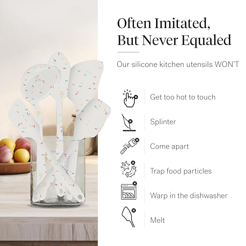 10 Piece Silicone Ultimate Kitchen Utensils Set (Sprinkles / 10 - Piece Set)