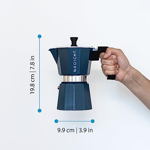 Milano Stovetop Espresso Maker Moka Pot 6 espresso Cup (6 espresso cups / Blue)