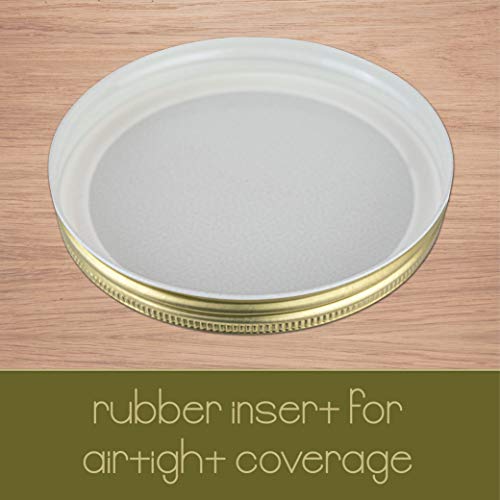 Glass Mason Jar Wide Mouth with Airtight Metal Lid