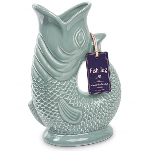 Fish Jug 50 fl oz Ceramic Pitcher