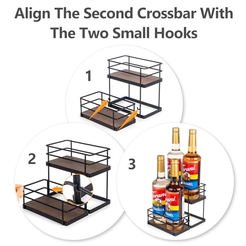 12 Bottle Capacity Coffee Syrup Organizer 3 Tier Coffee Syrup Stand Shelf for Coffee Bar Kitchen Small Wine Rack for Bar Family Storage for Syrup Wine Dressing