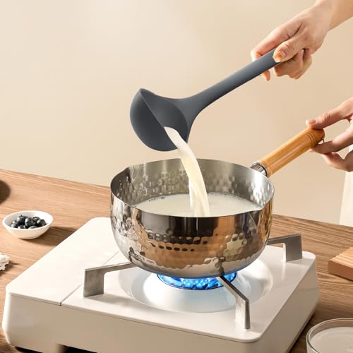 Silicone Kitchen Cooking Utensils Set (Dark Gray)