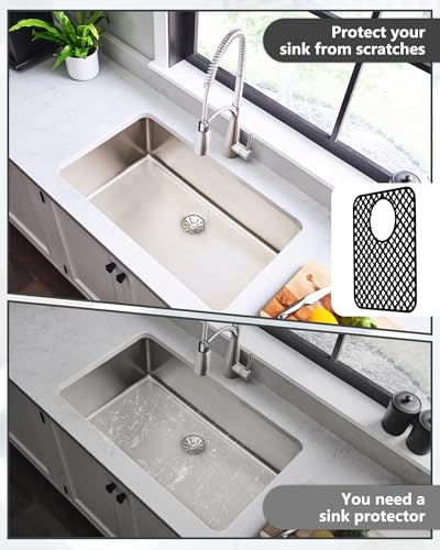 2 Pack Silicone Sink Protectors for Kitchen Sink