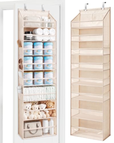 Over Door Organizer Hanging Shelves Large Clear Deep Pockets