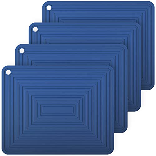 Silicone Trivets for Hot Dishes (E: Navy)