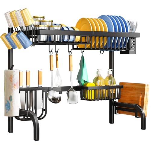 Over The Sink Dish Drying Rack (Black)