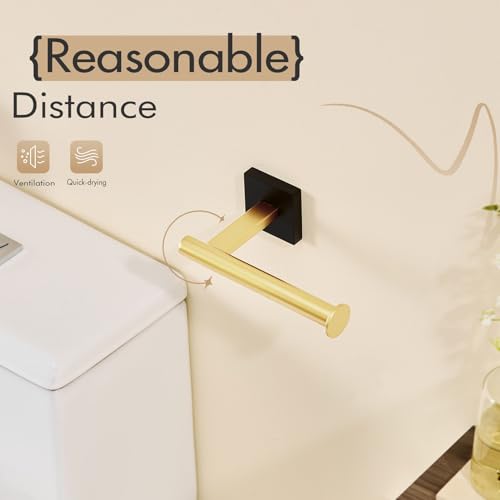 Toilet Paper Holder Bathroom Toilet Roll Holder Brushed Nickel for Bath Kitchen Wall Chrome Stainless Steel Matte Black B20058