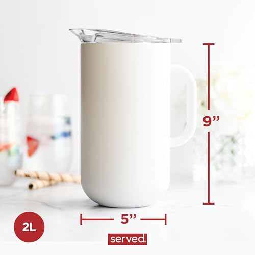 Premium Insulated Pitcher (White Icing)