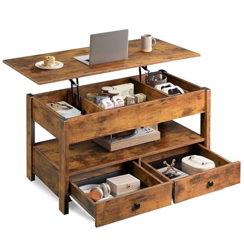 Lift Top Coffee Table with Hidden Storage