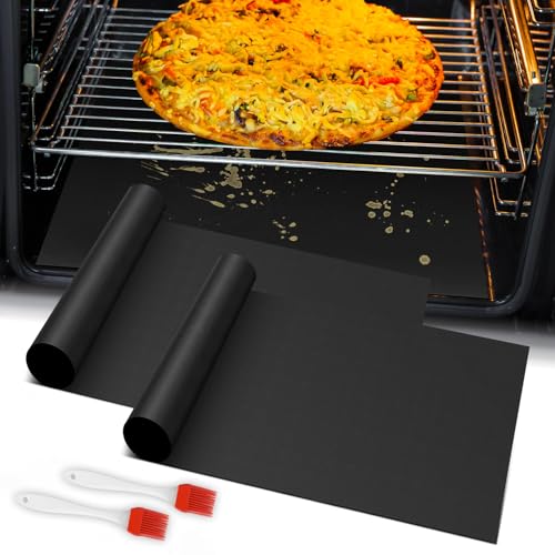 Oven liner for bottom of oven