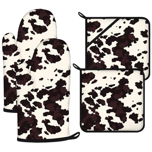 Oven Mitts and Pot Holders Sets 4Pcs