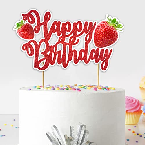 Happy Birthday Cake Topper Set
