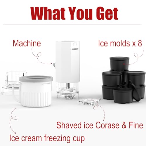Shaved Ice Attachment & Ice Cream Maker Attachment for KitchenAid Stand Mixer