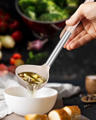 Silicone Soup Ladle Spoon Kitchen Utensils