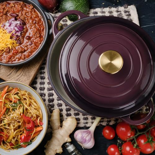 Dutch Oven Enameled Cast Iron with Lid (Fig / 3 QT)