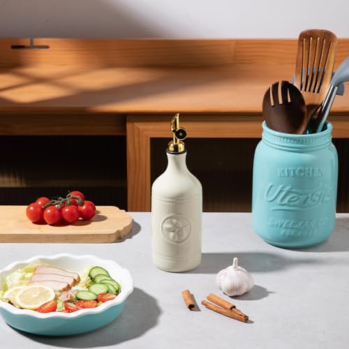 Sweejar 18 Oz Oil Dispenser for Kitchen with Gravity Spout