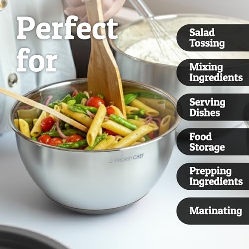 28pc Stainless Steel Mixing Bowls with Lids Set (Utensils - Grey)