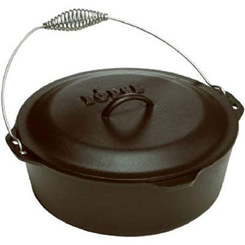 Pre Seasoned Cast Iron Dutch Oven with Bail Handle (7 Quart)