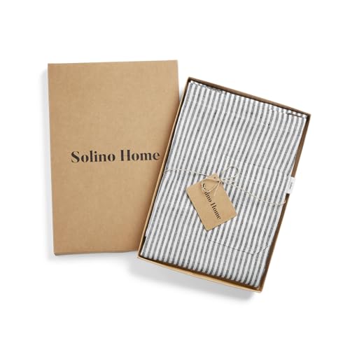 Linen Bib Apron for Men & Women Striped Apron